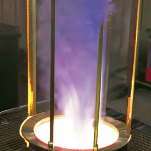 Литье магниевых сплавов: защита струи расплава порошком серы от возгорания на воздухе